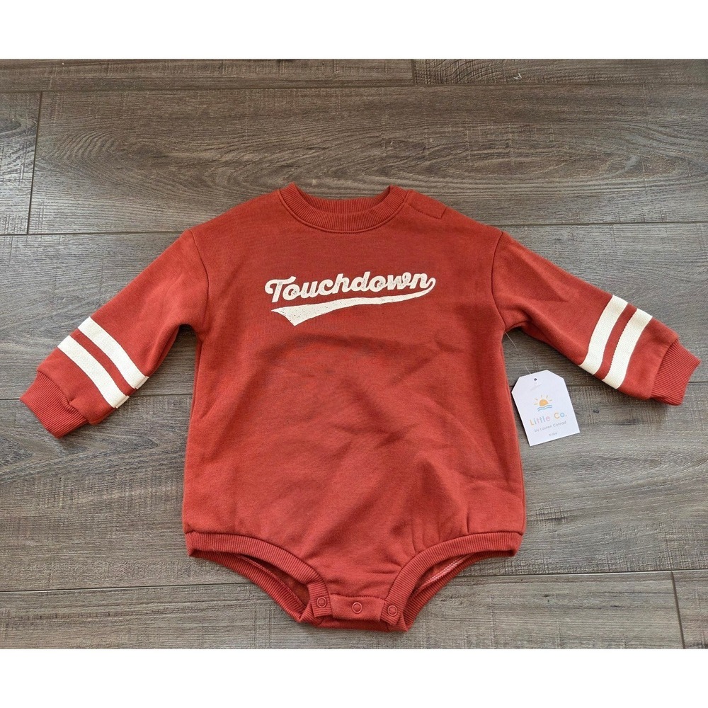 Little co baby boy romper 12 mos